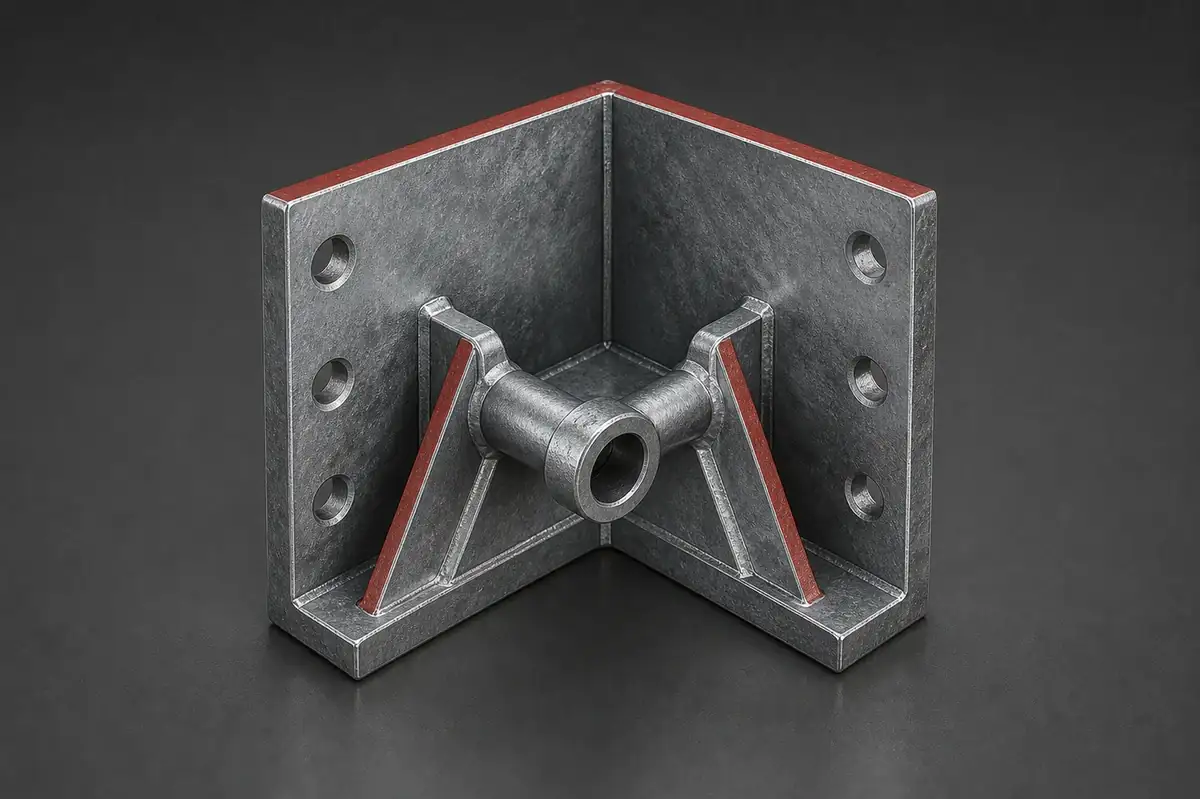 Tie corner bracket catalogue recognition visual